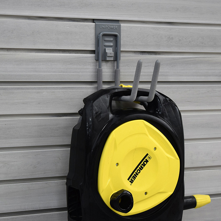 Crochets de garage et accessoires pour murs à lattes en forme de J