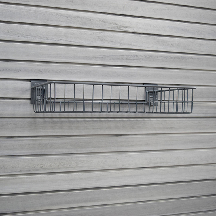 Système d'affichage de vente chaude paniers métalliques multifonctionnels Slatwall 12'X24' 