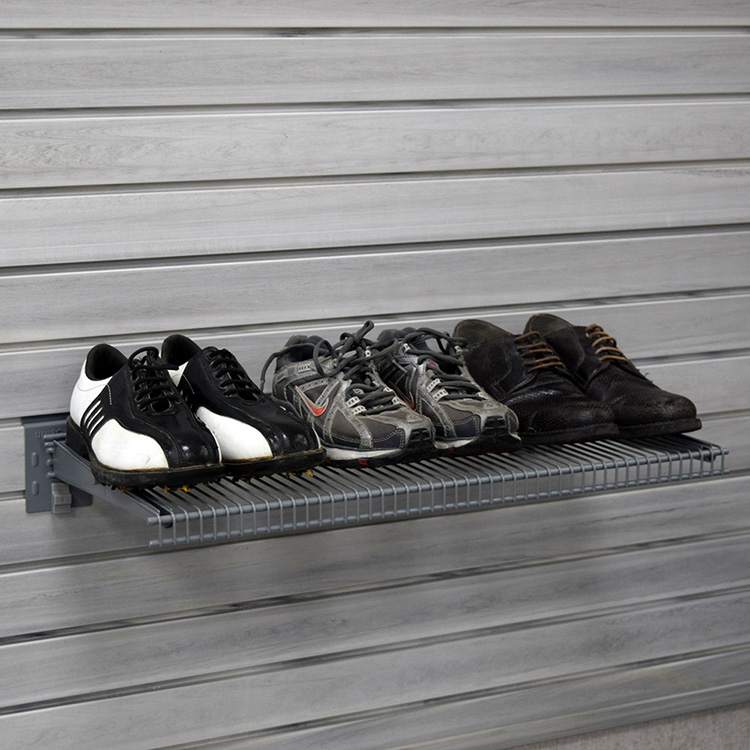 Étagères en treillis métallique durable pour le montage mural