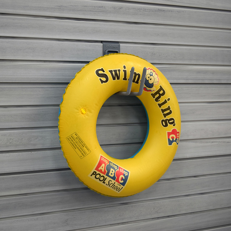 Crochets de garage et accessoires pour murs à lattes en forme de J